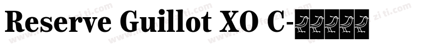 Reserve Guillot XO C字体转换